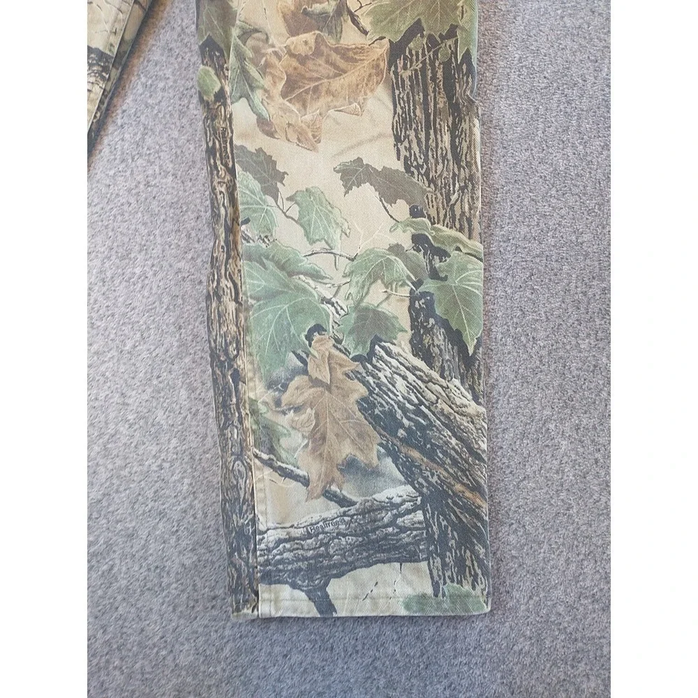 Cabelas Realtree Camo Pants Mens 32 Regular Straight Leg Cotton Canvas Hunting